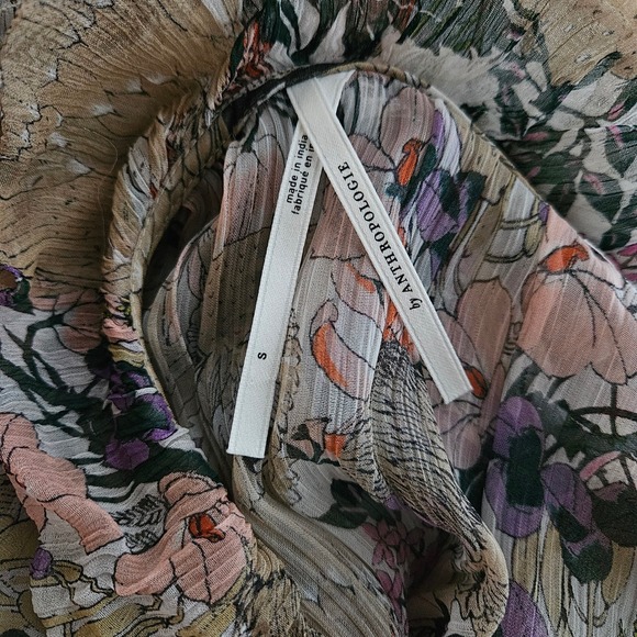 Anthropologie Whimsical The Marais Printed Tiered Chiffon Maxi Dress S - Picture 8 of 9